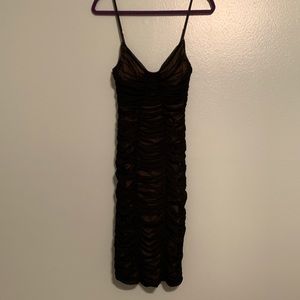Vintage 90s Rouched Cocktail Dress